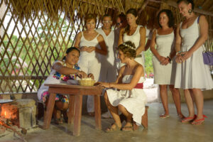 Temazcal Ceremony & Cenote Swim with Mayan Dinner. OlMar Travel Mexico.